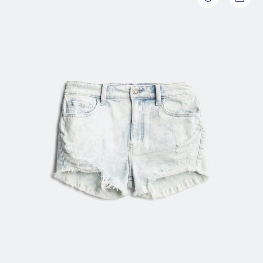 90s Cool Girl Aesthetic Acid Wash Denim Jorts